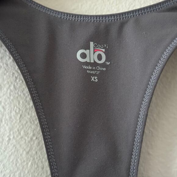 Alo Coolfit Racerback Tank Top Purple Gray Size XS - Picture 5 of 12
